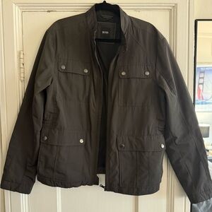 Boss Men's Dark Grey/Olive Jacket - 42R